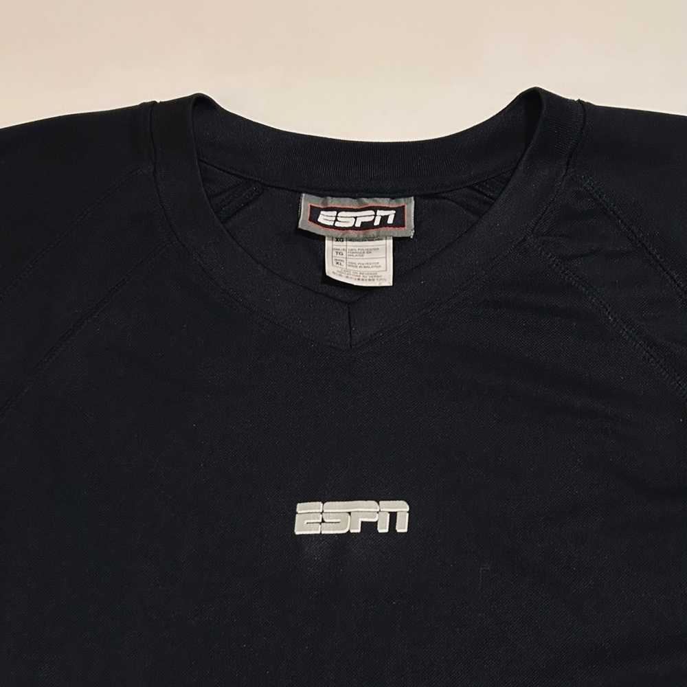 Black ESPN Long Sleeve Jersey Tee